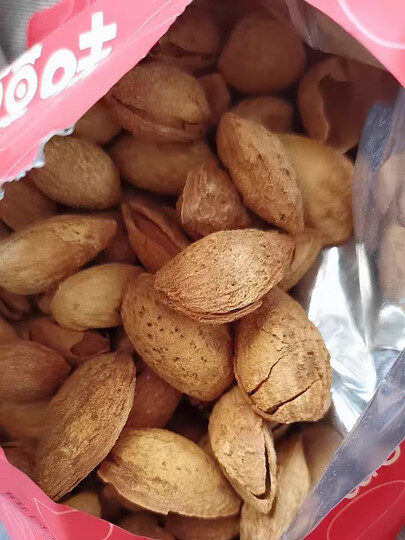 百草味 坚果炒货干果休闲零食特产 每日坚果手剥薄壳扁桃仁 奶油味巴旦木180g/袋 晒单图