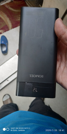 罗马仕(ROMOSS)sense6加量版20000毫安时大容量充电宝手机平板移动电源2双输出适用于苹果小米华为oppo白色 晒单图