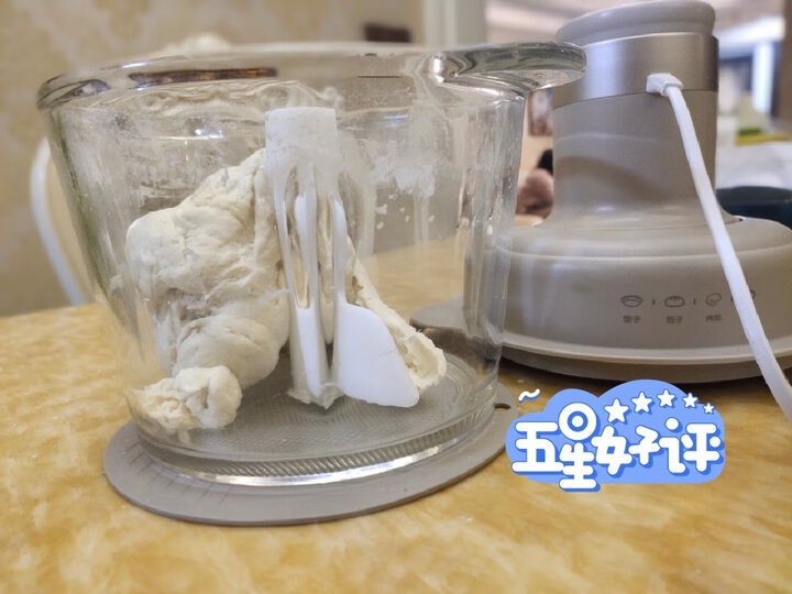 小熊（Bear）绞肉机家用 辅食机婴儿 小型绞馅机 碎肉机 打肉机 蒜蓉机 不锈钢搅肉机 双杯双刀 QSJ-B02X5 晒单图