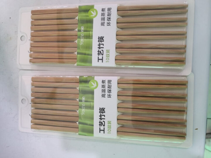 双枪（Suncha） 天然竹雕刻筷子 不易发霉家用酒店用竹筷子耐用餐具套装12双装  晒单图