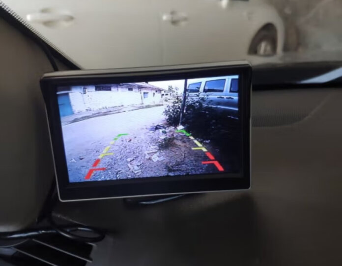 二狼神高清可视倒车影像雷达一体机简易安装车载显示器盲区全景监控后置CCD防水摄像头汽车通用型一年换新 19）7英寸后视看电影 晒单图