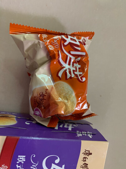康师傅 妙芙饼干蛋糕点心营养早餐办公室休闲零食小吃奶油味4枚超值装192g 晒单图