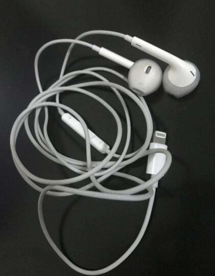【自营】毕亚兹 苹果耳机 有线lightning扁头入耳式线控耳机带麦克 适用iphone11Pro/7/8p/6s/XR/XS Max/ipad 晒单图