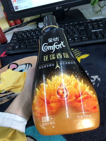 金纺精油香氛柔顺剂 洛泽尔水仙1L 不加留香珠就能持久留香(漂洗时中和洗衣液残留 用量省半留香更久) 晒单图