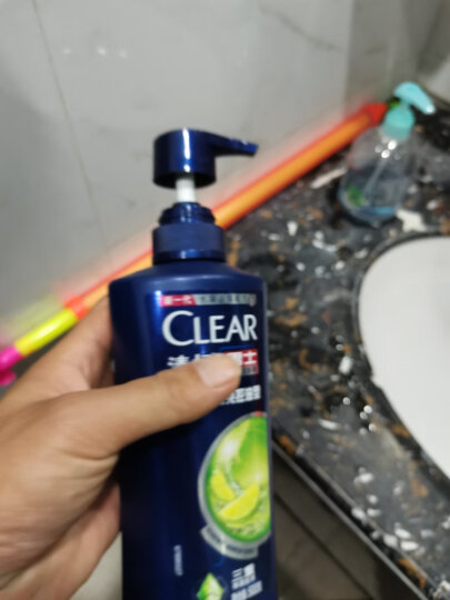清扬(CLEAR)洗发水 男士去屑洗发露活力运动薄荷型500g (氨基酸洗发) 晒单图