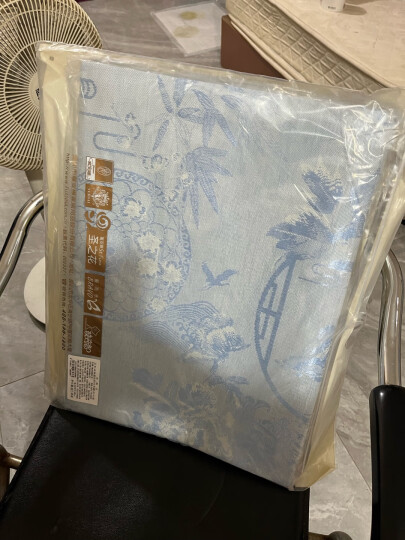 富安娜 圣之花 理查德 150D提花席子 凉席冰丝席 双人 三件套 咖色 1.8*2米【可折叠】 晒单图