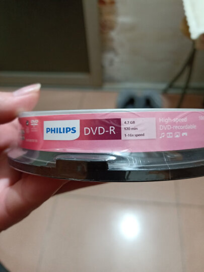 飞利浦（PHILIPS）DVD-R  空白光盘/刻录盘 16速 4.7G 桶装10片 晒单图
