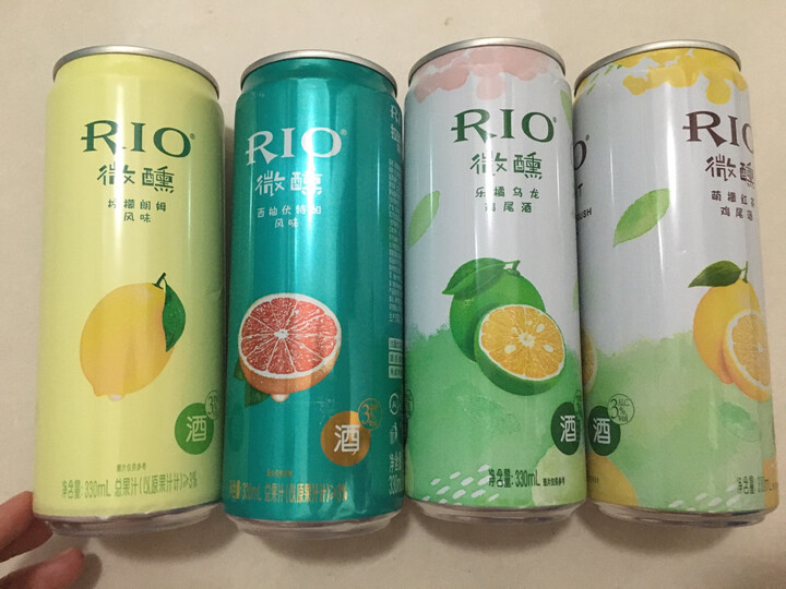 锐澳(RIO)洋酒 预调 鸡尾酒 果酒 本味 5度 275ml*6瓶 (4种口味) 晒单图