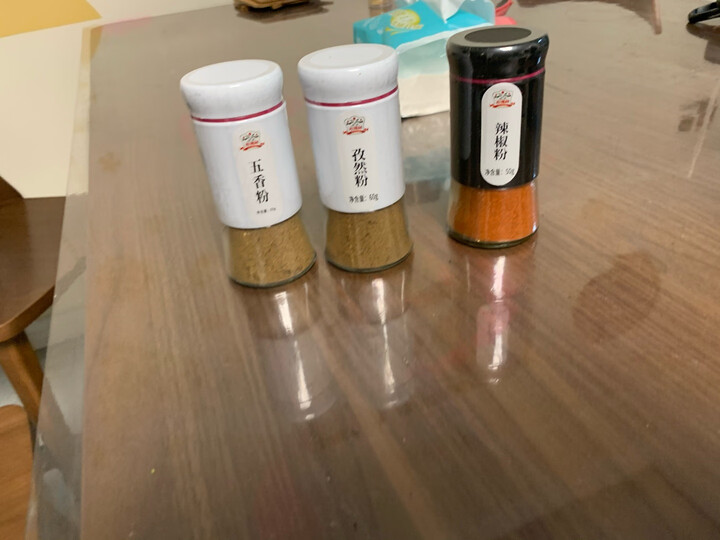 吉得利 白胡椒粉 60g 玻璃瓶装 胡辣汤熬汤调味品 烧烤调味料研磨香料 晒单图