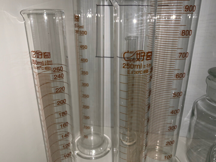 思齐（SiQi） 玻璃量筒 100ml 清晰刻度 化学实验器材 量杯 直型 实验器材 晒单图
