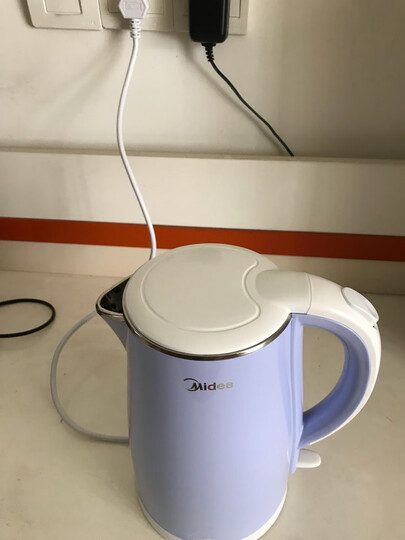 美的（Midea）电水壶热水壶电热水壶304不锈钢1.7L大容量净甜暖水壶烧水壶开水壶智能断电1705C 晒单图