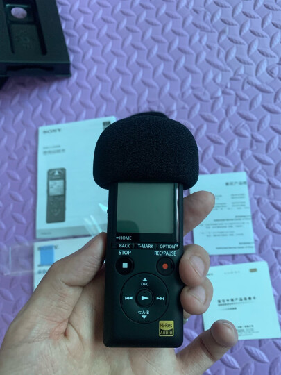 索尼(SONY)数码录音棒/录音笔PCM-D100 32G 黑色 专业DSD播放格式 大直径定向麦克风 商务乐器学习适用 晒单图