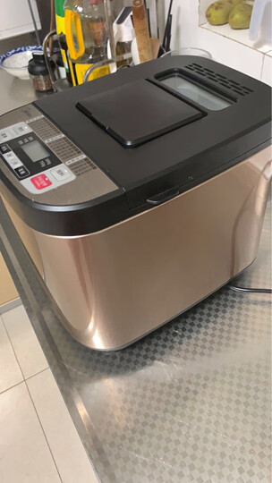 美的(Midea)面包机 早餐机 烤面包机 和面机 多功能 可预约全自动家用双撒料智能面包机 ESC1510 晒单图