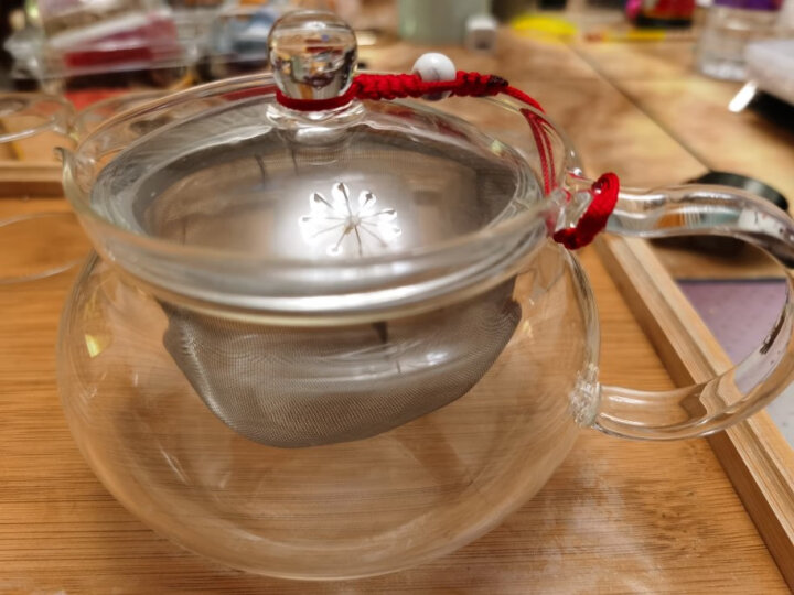 HARIO泡茶壶耐热玻璃茶壶丸型广口花果茶茶壶  一壶+两杯 晒单图