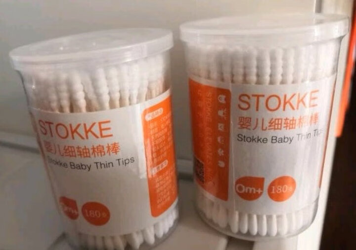 思拓科 婴儿儿童细头棉棒180支 宝宝两用掏耳朵肚脐棉签特惠装 纸轴化妆棉签螺旋水滴两头清洁棉棒 晒单图
