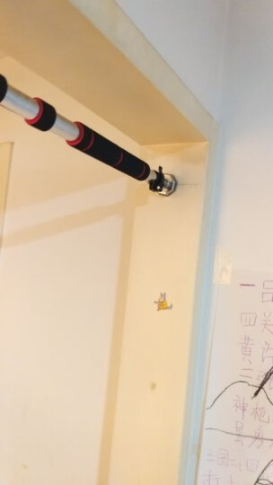 杜威克 单杠引体向上体育运动健身器材家用品门框门上单杠室内墙体 红黑款83-130 晒单图