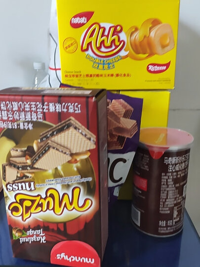 马奇新新马来西亚进口巧克力威化夹心饼干休闲零食年货小吃90g纯可可粉 晒单图