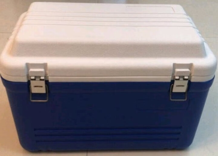 ICERS 保温箱车载药品胰岛素冷藏箱保鲜箱 55升 有轮 蓝白色 晒单图