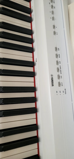 雅马哈（YAMAHA）P125电钢琴88键成人儿童练习考级家用重锤智能数码电子钢琴便携式 P125WH白色标配+X架 晒单图