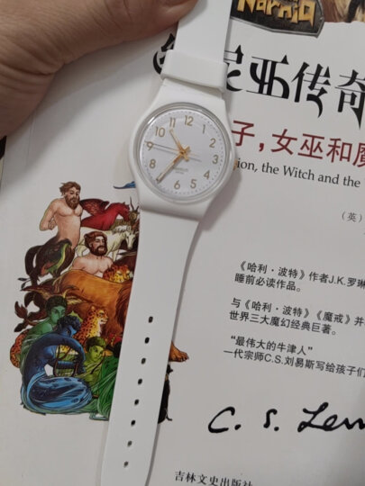 斯沃琪（Swatch）瑞士手表  原创系列 白衣主教 夜光生日礼物男女简约石英表GW164 晒单图