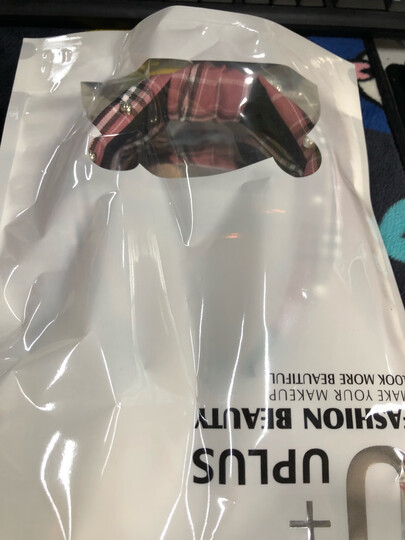 优家(UPLUS)弹力魔术贴洗脸化妆美容束发带(颜色随机)(运动居家发带发箍 卸妆头带包头巾) 晒单图