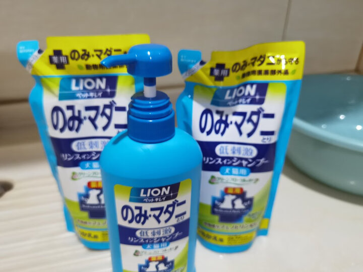 狮王(Lion )艾宠宠物 祛跳蚤二合一香波草本花香型550ml 猫狗沐浴露(日本进口) 晒单图