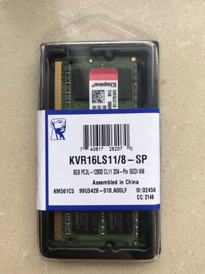 金士顿 (Kingston) FURY 8GB DDR3 1600 笔记本内存条 Impact风暴系列 低电压版 骇客神条 晒单图