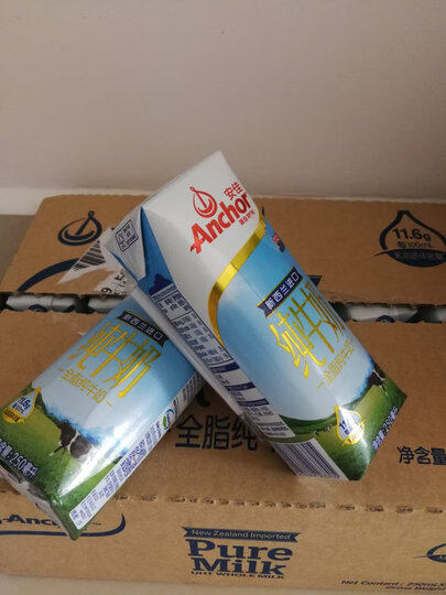 新西兰原装进口牛奶 安佳(Anchor)全脂纯牛奶1L*12 整箱装(新老包装随机发货) 晒单图