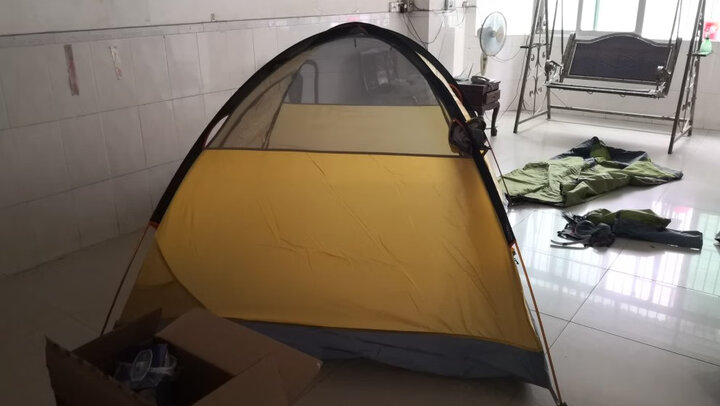 牧高笛 防大风防暴雨铝杆三季三人双层帐野外野营帐篷 冷山3 NXZQU61008 绿色 晒单图
