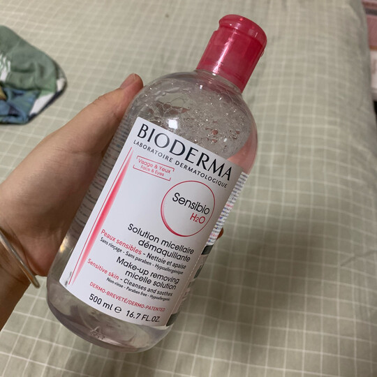 法国贝德玛(BIODERMA)舒妍多效洁肤液250ml(卸妆水 深层清洁 粉水 舒缓保湿 敏感肌 眼唇 原装进口) 晒单图