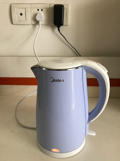 美的（Midea）电水壶热水壶电热水壶304不锈钢1.7L大容量净甜暖水壶烧水壶开水壶智能断电1705C 晒单图
