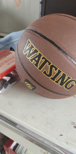 WITESS室外水泥地牛皮真皮手感中学生7号成人专业比赛篮球 棕色吸湿颗粒篮球 晒单图