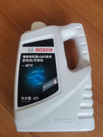 博世（BOSCH）有机型(OAT)发动机冷却液通用型汽车防冻液 冰点-45℃ 4L（红色） 晒单图