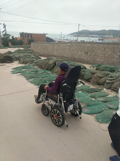 好哥(haoge)电动轮椅老年人折叠轻便轮椅车老年残疾人轻便代步车全躺半躺带坐便器锂电池 豪华全躺减震铅酸12AH+坐便器 晒单图