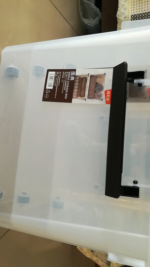 禧天龙 Citylong 塑料整理箱大号带轮储物箱玩具收纳箱2个装蒂梵红+蒂梵绿 60L 6055 晒单图