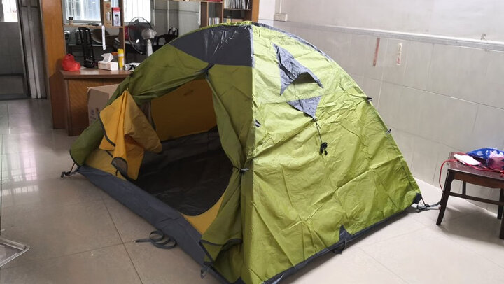 牧高笛 防大风防暴雨铝杆三季三人双层帐野外野营帐篷 冷山3 NXZQU61008 绿色 晒单图