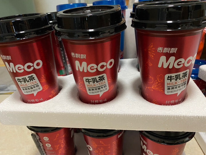 香飘飘奶茶 Meco牛乳茶 液体即饮奶茶 牛奶撞红茶饮料 300ml*6杯 整箱礼盒装 晒单图