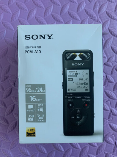 索尼(SONY)数码录音棒/录音笔PCM-D100 32G 黑色 专业DSD播放格式 大直径定向麦克风 商务乐器学习适用 晒单图