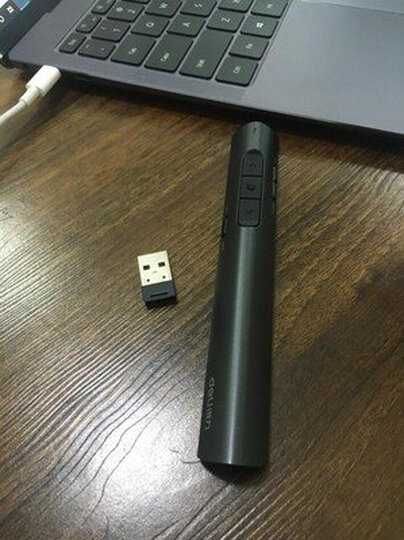得力(deli)可充电超链切换教鞭 PPT幻灯片遥控翻页笔 电子笔演讲笔激光演示笔翻页器 无线演示器 红光 黑2801 晒单图