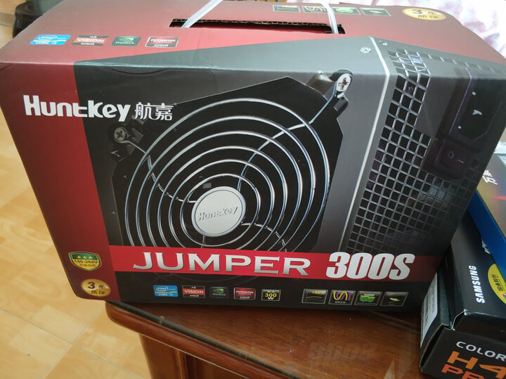 航嘉（Huntkey）额定350W JUMPER350S电源 (主动PFC/双管正激/宽幅电压/背部走线) 晒单图