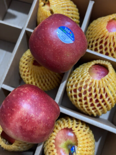 京鲜生新西兰 皇后红玫瑰苹果 特级12粒礼盒装 单果重130-170g 新鲜水果 晒单图