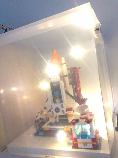 古迪儿童积木拼装玩具小颗粒积木玩具 男孩火箭航天飞机模型生日玩具6-10-14岁 国际机场+大型客机89128913 晒单图