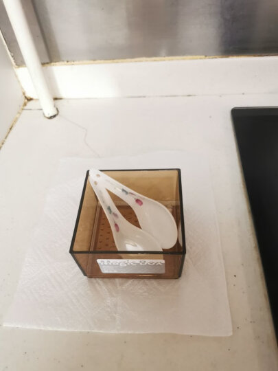 百露日式厨房抽屉收纳盒内置分隔筷子刀叉餐具整理小盒子塑料分格神器 小号 晒单图