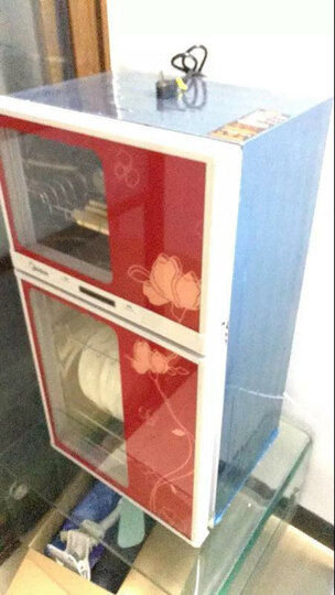 美的(Midea)消毒柜家用 碗柜 碗筷 小型 二星级 立式 80K03 晒单图