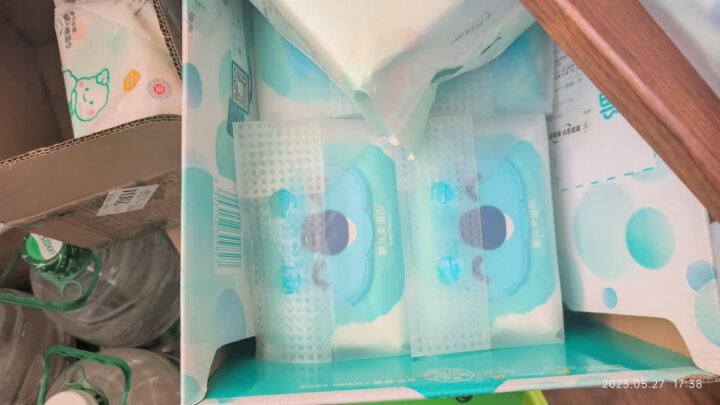 珍爱 婴儿柔湿巾 新生儿宝宝擦手口屁屁 清洁玩具餐具湿纸巾带盖抽装 80抽x5包 晒单图