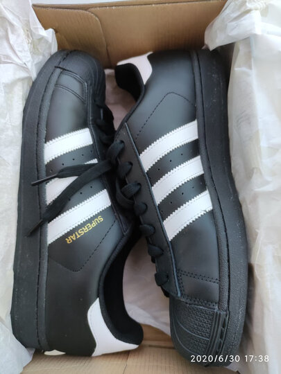 阿迪达斯官网adidas 三叶草SUPERSTAR FOUNDATION男女鞋经典运动鞋B27140 如图 41 晒单图