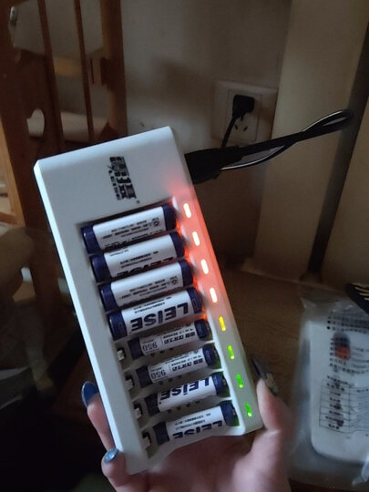 雷摄（LEISE）充电电池7号七号4节套装(配4节7号1150毫安充电电池+4槽智能快速充电器）适用:鼠标/玩具#807 晒单图