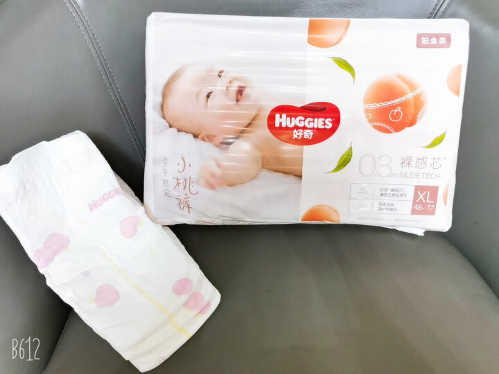 好奇（Huggies）铂金装纸尿裤L120片(9-14kg)大号婴儿尿不湿小桃裤裸感超薄透气 晒单图
