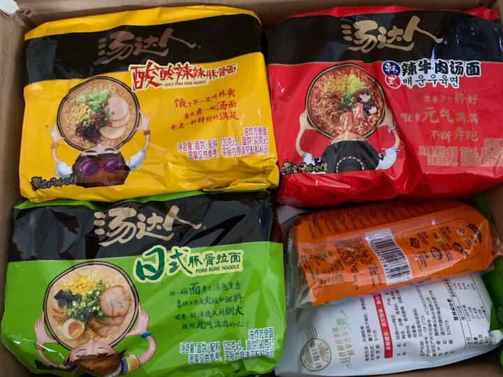 统一 方便面 汤达人 日式豚骨味方便面 五连包 晒单图