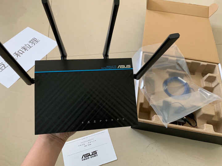 华硕(ASUS)RT-AC1200GU高速路由/5G无线路由器/穿墙利器【家用全千兆|双频1200M】 晒单图